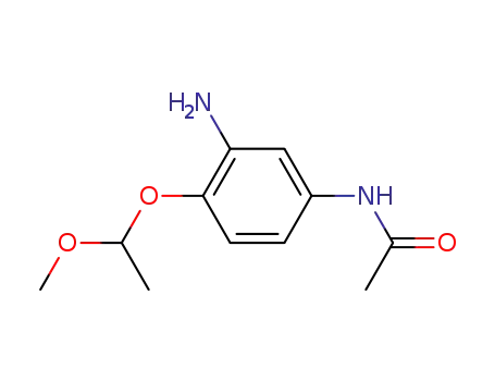 4-acetamino-2-amino-methoxyethoxybenzene