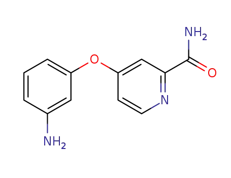 Molecular Structure of 284462-79-9 (2-Pyridinecarboxamide, 4-(3-aminophenoxy)-)