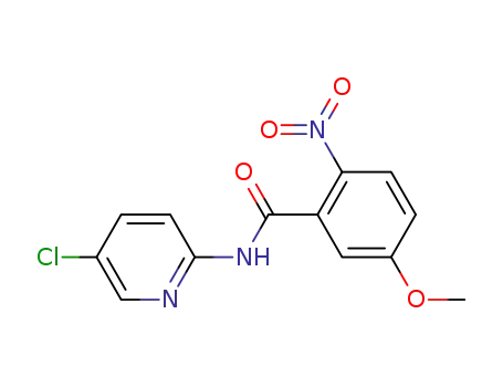 Molecular Structure of 280773-16-2 (2-Nitro-N-(5-chloro-pyridin-2-yl)-5-methoxy-benzamide)