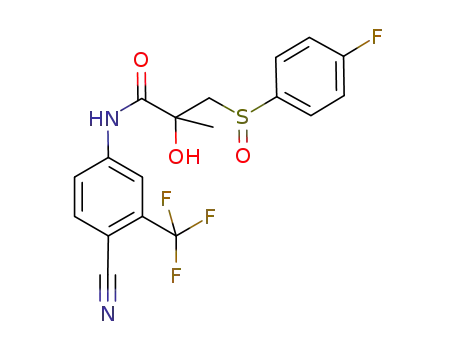 Propanamide, N-[4-cyano-3-(trifluoromethyl)phenyl]-3-[(4-fluorophenyl)sulfinyl]-2-hydroxy-2-methyl-