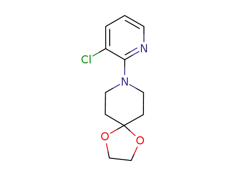 Molecular Structure of 828265-97-0 (1,4-Dioxa-8-azaspiro[4.5]decane, 8-(3-chloro-2-pyridinyl)-)