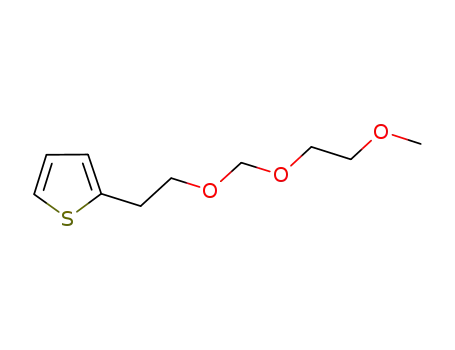 Molecular Structure of 865187-88-8 (Thiophene, 2-[2-[(2-methoxyethoxy)methoxy]ethyl]-)