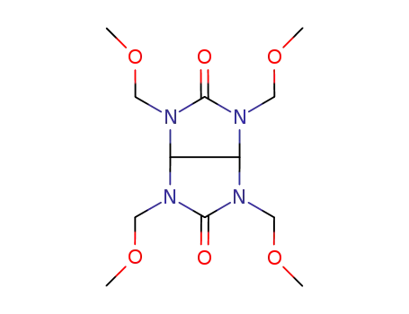 Molecular Structure of 17464-88-9 (1,3,4,6-Tetrakis(methoxymethyl)glycoluril)