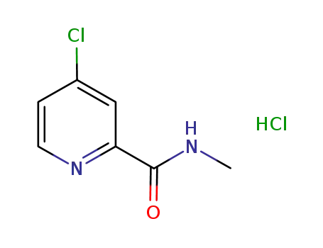 Molecular Structure of 882167-77-3 (4-Chloro-N-methylpyridine-2-carboxamide Hydrochloride)