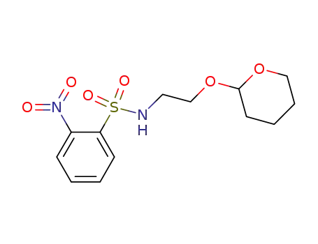 Molecular Structure of 819813-95-1 (Benzenesulfonamide, 2-nitro-N-[2-[(tetrahydro-2H-pyran-2-yl)oxy]ethyl]-)