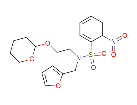 N-furfuryl-2-nitro-N-[2-(tetrahydropyran-2-yloxy)ethyl]benzenesulfonamide