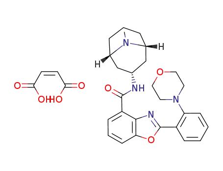endo-N-(9-methyl-9-azabicyclo[3.3.1]non-3-yl)-2-(2-morpholinophenyl)benzoxazole-4-carboxamide maleate