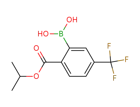 2-(prop-2-yloxycarbonyl)-5-trfluoromethylphenylboronic acid