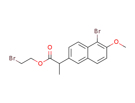 d,l-2-(5-bromo-6-methoxy-2-naphthyl)-propionic acid 2-bromoethyl ester