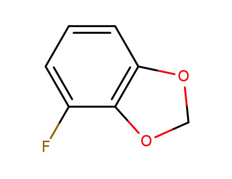 Molecular Structure of 943830-74-8 (1,2-Methylenedioxy-3-fluorobenzene)