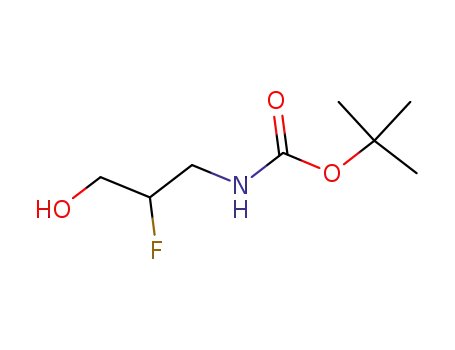 Molecular Structure of 648900-68-9 (Carbamic acid, (2-fluoro-3-hydroxypropyl)-, 1,1-dimethylethyl ester (9CI))