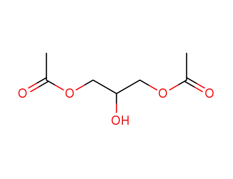 Molecular Structure of 105-70-4 (2-hydroxypropane-1,3-diyl diacetate)