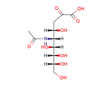 Molecular Structure of 131-48-6 (N-Acetylneuraminic acid)