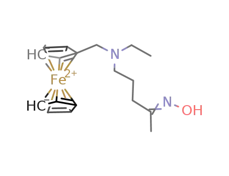 5-(N-ethyl-N-ferrocenylmethylamino)pentan-2-one-oxime