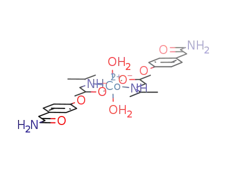 [Co(4-[2-hydroxy-3-[(1-methylethyl)amino]propoxy]benzeneacetamide(-1H))2(H2O)2]