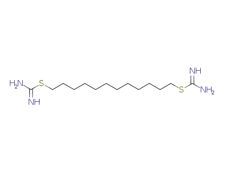 Molecular Structure of 62476-83-9 (Carbamimidothioic acid, 1,12-dodecanediyl ester)