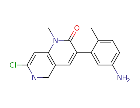 1,6-Naphthyridin-2(1H)-one,
7-chloro-1-methyl-3-(2-methyl-5-nitrophenyl)-