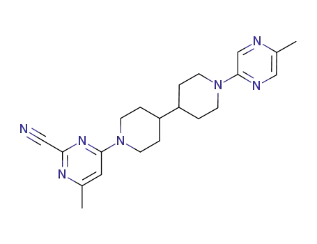 4-methyl-6-[1'-(5-methylpyrazin-2-yl)-4,4'-bipiperidin-1-yl]pyrimidine-2-carbonitrile