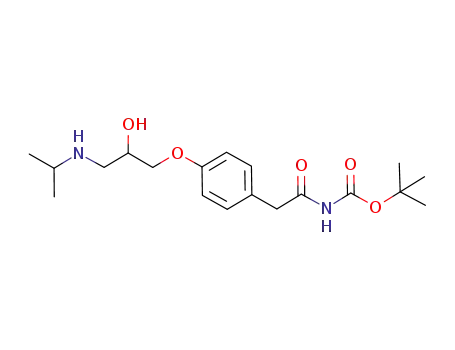 [3-(4-carbamoylmethyl-phenoxy)-2-hydroxy-propyl]isopropyl-carbamic acid tert-butyl ester