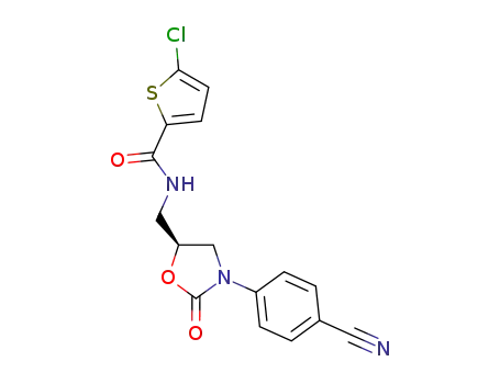 (S)-5-chloro-N-((3-(4-cyanophenyl)-2-oxooxazolidin-5-yl)methyl)thiophene-2-carboxamide