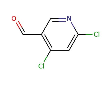 Molecular Structure of 1060811-62-2 (4,6-dichloronicotinaldehyde)