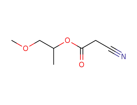Molecular Structure of 32804-79-8 (2-METHOXYISOPROPYL CYANOACETATE)