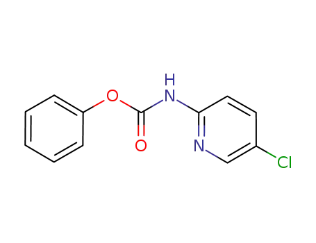 Molecular Structure of 95651-20-0 (Carbamic acid, (5-chloro-2-pyridinyl)-, phenyl ester)