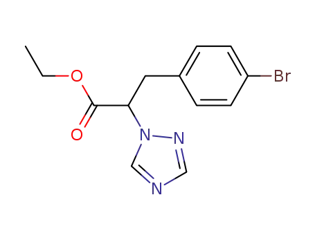 ethyl 3-(4-bromophenyl)-2-(1H-1,2,4-triazol-1-yl)propanoate