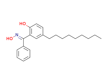 Molecular Structure of 59986-58-2 (Methanone, (2-hydroxy-5-nonylphenyl)phenyl-, oxime, (E)-)