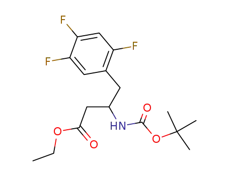 3-tert-butoxycarbonylamino-4-(2,4,5-trifluoro-phenyl)-butyric acid ethyl ester