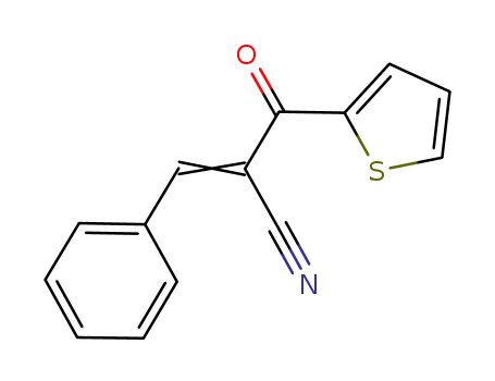 Molecular Structure of 161952-32-5 (2-Thiophenepropanenitrile, b-oxo-a-(phenylmethylene)-)