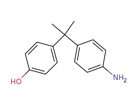 Molecular Structure of 837-11-6 (Phenol, 4-[1-(4-aminophenyl)-1-methylethyl]-)