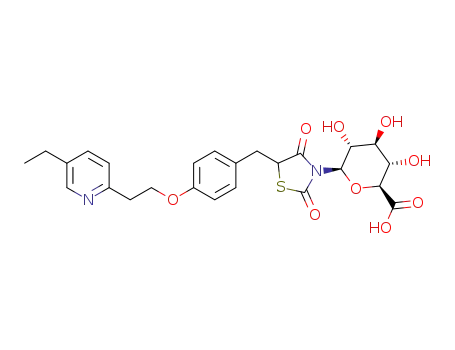 Molecular Structure of 1296832-75-1 (Pioglitazone N-β-D-Glucuronide)