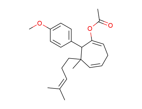 (1E,4Z)-7-(4-methoxyphenyl)-6-methyl-6-(4-methylpent-3-enyl)cyclohepta-1,4-dienyl acetate