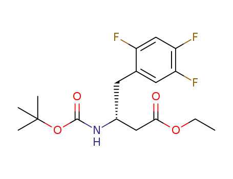 (R)-3-tertbutoxycarbonylamino-4-(2,4,5-trifluorophenyl)butyric acid ethyl ester