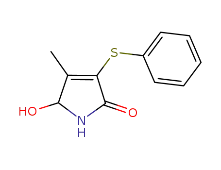 5-hydroxy-4-methyl-3-phenylsulfanyl-3-pyrrolin-2-one