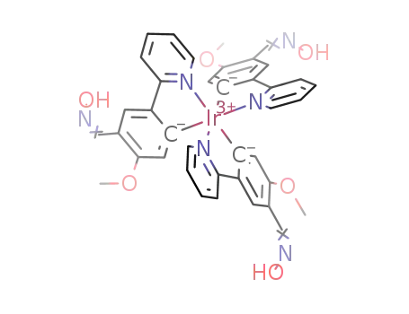 fac-[iridium(III)(2-(4'-methoxy-5'-(CHNOH)phenyl)pyridine)3]