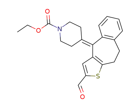 ethyl 4-(2-formyl-9,10-dihydro-1-thia-benzo[f]azulen-4-ylidene)piperidine-1-carboxylate