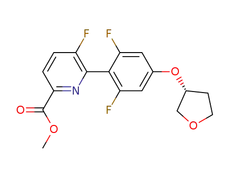 methyl 6-{2,6-difluoro-4-[(3R)-tetrahydrofuran-3-yloxy]phenyl}-5-fluoropyridine-2-carboxylate