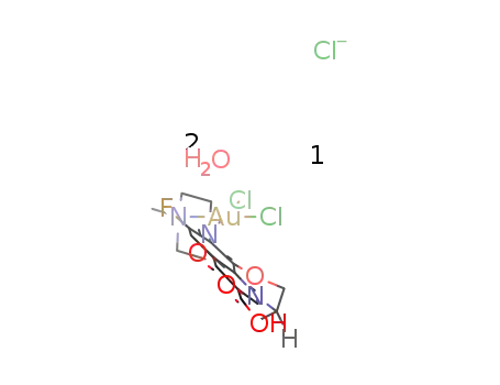 [AuCl2(levofloxacin)]Cl.2H2O