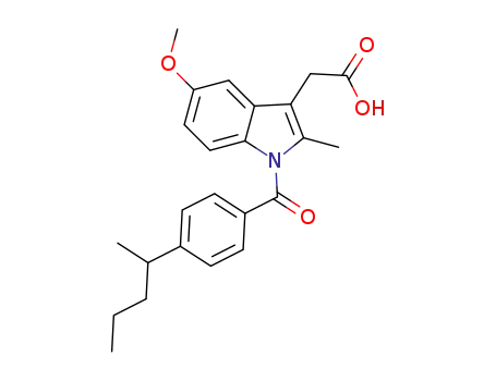 2-(5-methoxy-2-methyl-1-(4-(pentan-2-yl)benzoyl)-1H-indol-3-yl)acetic acid