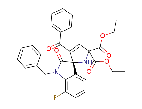 (S)-diethyl 3'-benzoyl-1-benzyl-7-fluoro-2-oxospiro[indoline-3,2'-pyrrole]-5',5'(1'H)-dicarboxylate