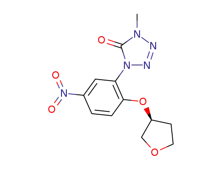 1-(2-((S)-tetrahydrofuran-3-yloxy)-5-nitrophenyl)-4-methyl-1H-tetrazol-5(4H)-one