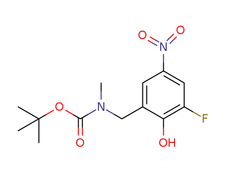 (3-fluoro-2-hydroxy-5-nitro-benzyl)-methyl-carbamic acid tert-butyl ester