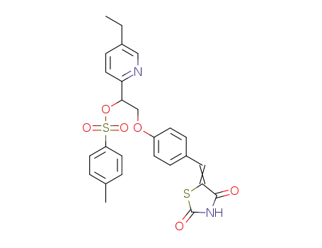 5-{4-[2-(5-ethylpyridin-2-yl)-2-tosylethoxy]benzylidene}-2,4-thiazolidene dione