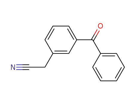 Molecular Structure of 21288-34-6 (Benzeneacetonitrile,3-benzoyl-)