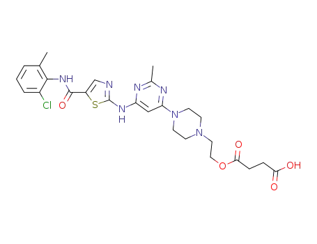 4-(2-(4-(6-((5-((2-chloro-6-methylphenyl)carbamoyl)thiazol-2-yl)amino)-2-methylpyrimidin-4-yl) piperazin-1-yl)ethoxy)-4-oxobutanoic acid