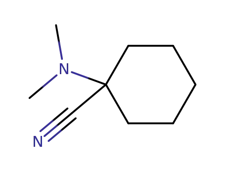 Molecular Structure of 16499-30-2 (1-(dimethylamino)cyclohexanecarbonitrile)