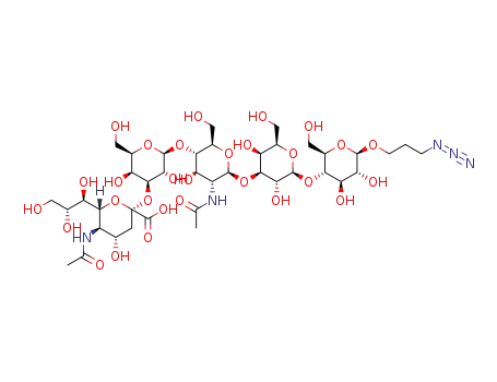 3-azidopropyl 5-acetamido-3,5-dideoxy-D-glycero-α-D-galacto-2-nonulopyranosyl-(2→3)-β-D-galactopyranosyl-(1→4)-2-acetamido-2-deoxy-β-D-glucopyranosyl-(1→3)-β-D-galactopyranosyl-(1→4)-β-D-glucopyranoside
