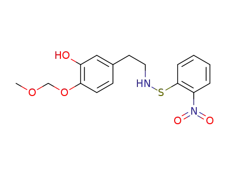 N-(2-nitrophenylsulfenyl)-β-(3-hydroxy-4-(methoxymethoxy)phenyl)ethylamine